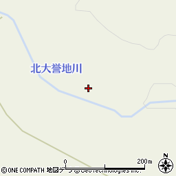 北大誉地川周辺の地図