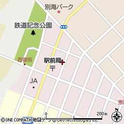 北海道別海町（野付郡）西春別駅前寿町周辺の地図