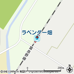 北海道空知郡中富良野町周辺の地図