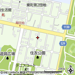 北海道奈井江町（空知郡）東町周辺の地図