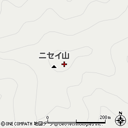 ニセイ山周辺の地図