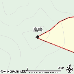 高峰周辺の地図