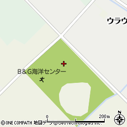 浦臼町役場　農村センター周辺の地図