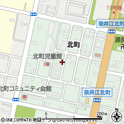 北海道空知郡奈井江町北町周辺の地図