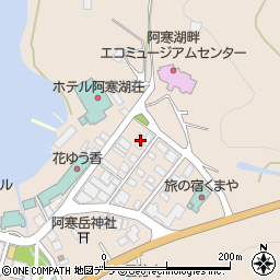 北海道釧路市阿寒町阿寒湖温泉1丁目周辺の地図