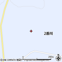 北海道当別町（石狩郡）青山奥（２番川）周辺の地図