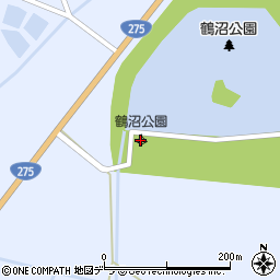 鶴沼公園キャンプ場周辺の地図