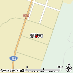 北海道芦別市頼城町周辺の地図