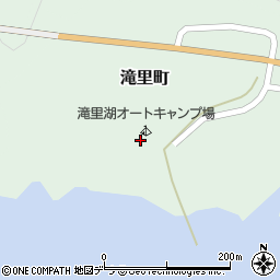 芦別市役所　滝里ダム防災施設・滝里湖オートキャンプ場周辺の地図