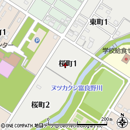 〒071-0564 北海道空知郡上富良野町桜町の地図