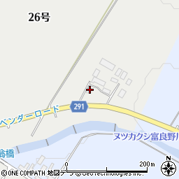 北海道空知郡上富良野町東３線北２６号1174周辺の地図