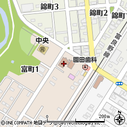 上富良野町公民館周辺の地図