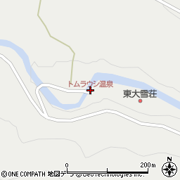 トムラウシ温泉周辺の地図