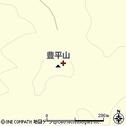 豊平山周辺の地図