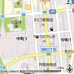 株式会社ヤクルト北北海道上富良野センター周辺の地図
