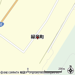 北海道芦別市緑泉町周辺の地図