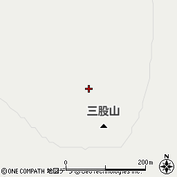 三股山周辺の地図