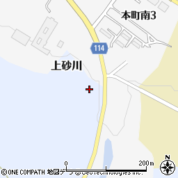 上砂川町役場　下鶉生活館周辺の地図