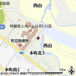上砂川炭山郵便局周辺の地図
