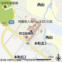 北海道空知郡上砂川町本町周辺の地図
