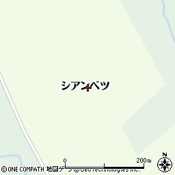 北海道川上郡標茶町シアンベツ周辺の地図