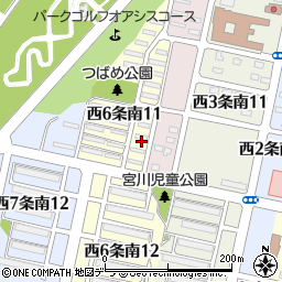 北海道砂川市西６条南11丁目2周辺の地図