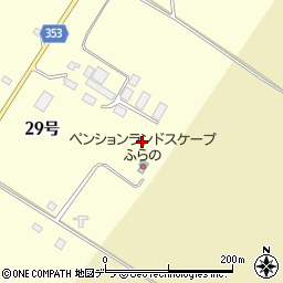 北海道空知郡上富良野町西２線北２９号1884周辺の地図