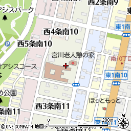 北海道砂川市西３条南10丁目周辺の地図