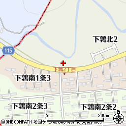 北海道空知郡上砂川町下鶉北2丁目30周辺の地図