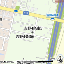 北海道砂川市吉野４条南周辺の地図