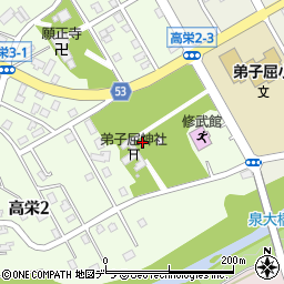 弟子屈神社周辺の地図