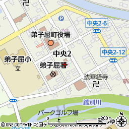 北海道新聞社弟子屈支局周辺の地図