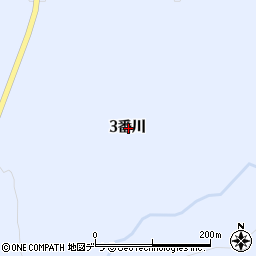 北海道石狩郡当別町青山奥３番川周辺の地図