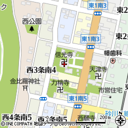 信光寺周辺の地図