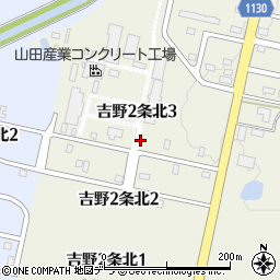 北海道砂川市吉野２条北周辺の地図