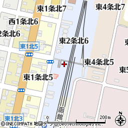 北海道砂川市東２条北周辺の地図