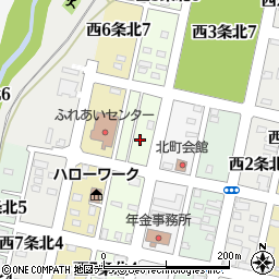 北海道砂川市西５条北6丁目1-5周辺の地図