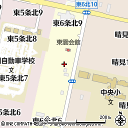 北海道砂川市東６条北周辺の地図
