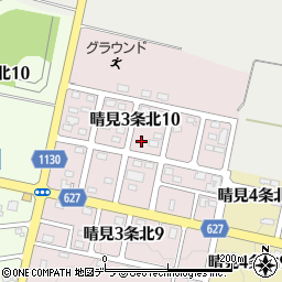 北海道砂川市晴見３条北10丁目周辺の地図