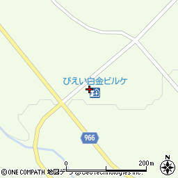 「道の駅」びえい白金ビルケ公衆トイレ周辺の地図