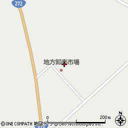 中標津町地方卸売市場周辺の地図