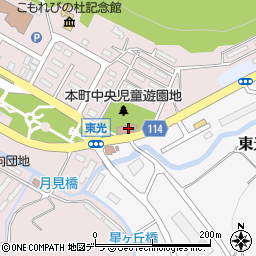 歌志内市役所　東光児童館周辺の地図