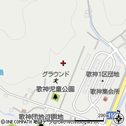 北海道歌志内市歌神周辺の地図