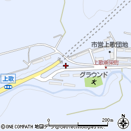 北海道歌志内市上歌周辺の地図