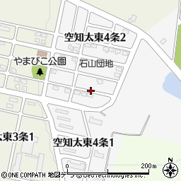 北海道砂川市空知太東４条周辺の地図