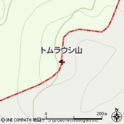 トムラウシ山周辺の地図