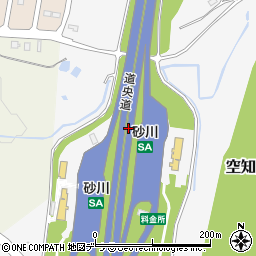 高速砂川石山周辺の地図