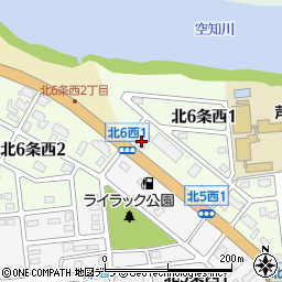 ａｐｏｌｌｏｓｔａｔｉｏｎ芦別ＳＳ周辺の地図