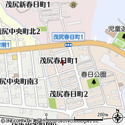 北海道赤平市茂尻春日町1丁目周辺の地図