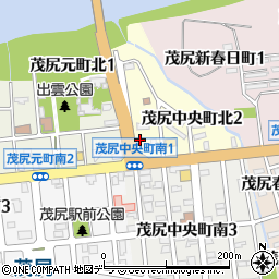 北海道赤平市茂尻中央町北1丁目2周辺の地図